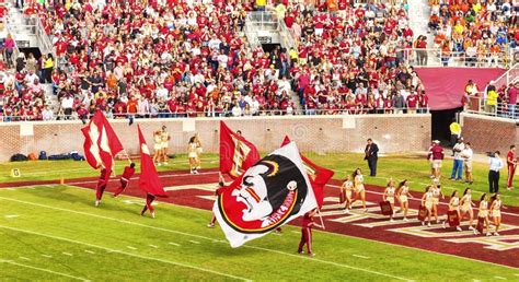 FSU Cheerleaders editorial stock photo. Image of state - 44670258