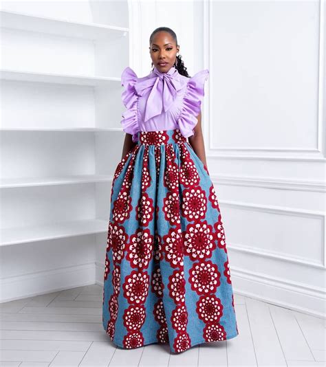 Latest long Ankara skirt (maxi) ideas for ladies (pictures) - Tuko.co.ke