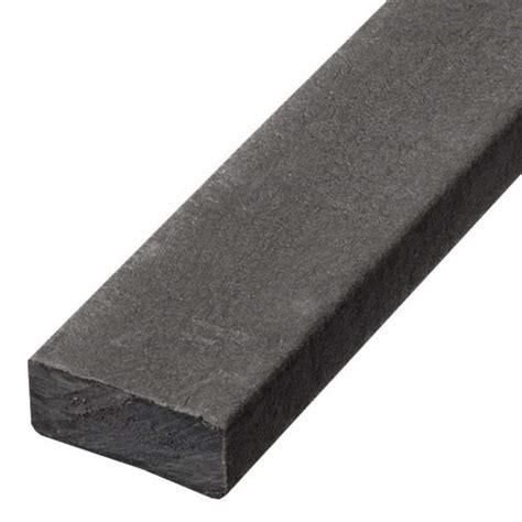 BestPLUS 2 in. x 4 in. x 8 ft. Black Recycled Plastic Edging Lumber G ...