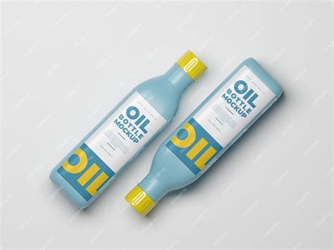 Premium PSD | Oil bottle mockup