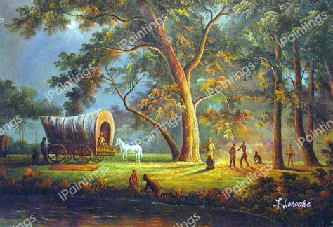 Oregon Trail Painting by Albert Bierstadt Reproduction | iPaintings.com