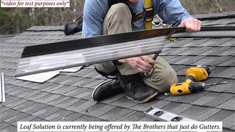 Gutter Guard Installation - YouTube