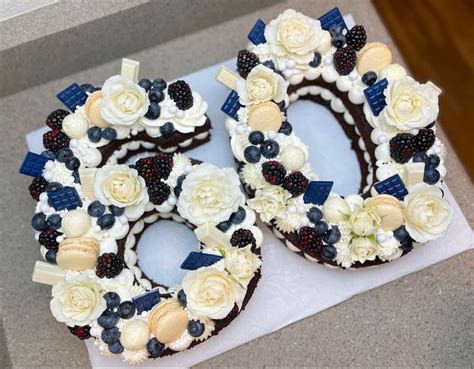 Blueberry and blackberry number cake Birthday Treats, 60th Birthday, Number Cakes, Blueberry ...