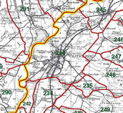 GENUKI: Clitheroe Township Boundaries, Lancashire