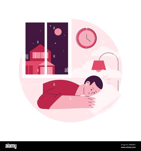 Sleep behavior disorder abstract concept vector illustration. Sleep ...