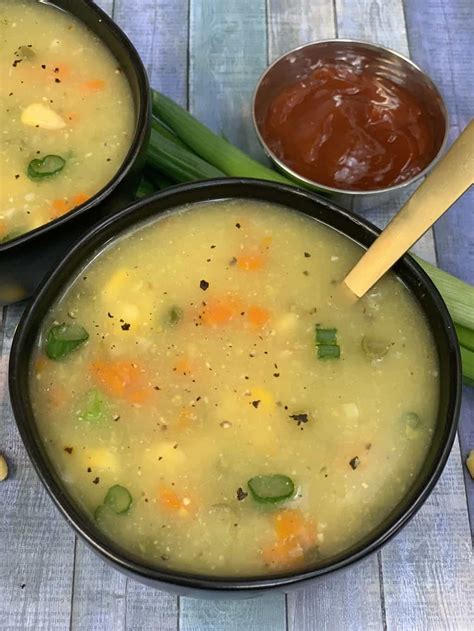 Sweet Corn Soup (Instant pot & Stove Top) - Indian Veggie Delight