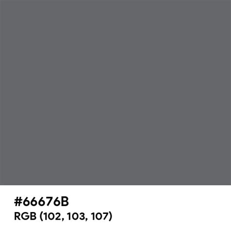 Cobalt Gray color hex code is #66676B