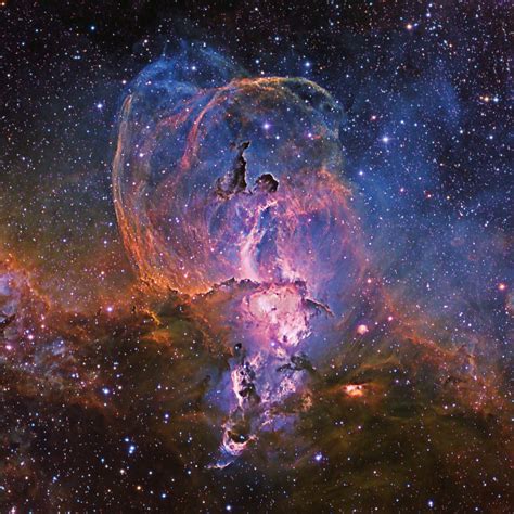 NGC 3576, The Statue of Liberty Nebula | Nebulosa, Nebulosa de orión, Galaxia andromeda