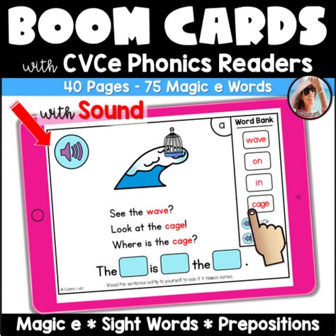 BOOM Cards Phonics Readers CVCe Words - Classroom Callouts