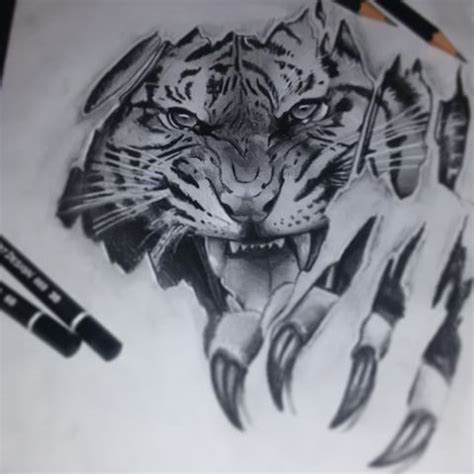 Tiger Claw Drawing at GetDrawings | Free download