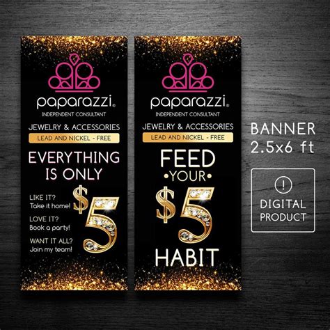 Paparazzi banner 2 paparazzi banners 2.5x6 ft Instant | Etsy ...