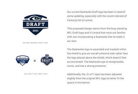 2021 Seahawks Draft on Behance