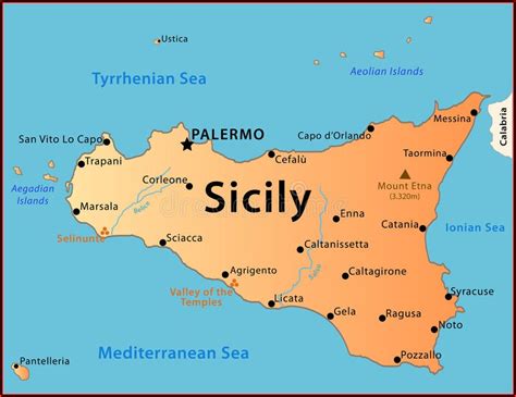 Printable Map Of Sicily