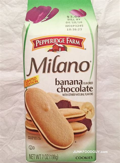 Limited Edition Pepperidge Farm Banana Chocolate Milano Cookies Best ...