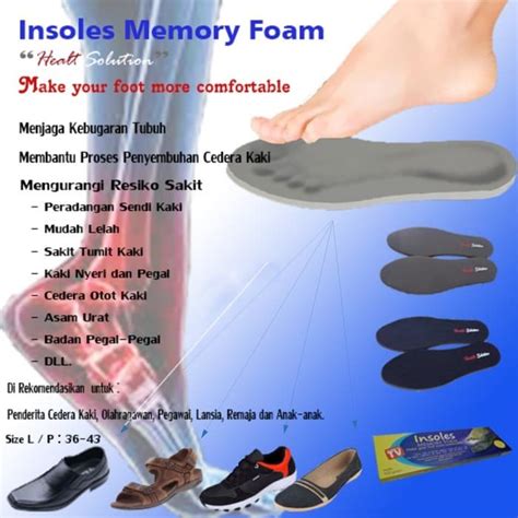 Jual Insole memory foam / Alas bantalan sepatu - Kota Tangerang ...