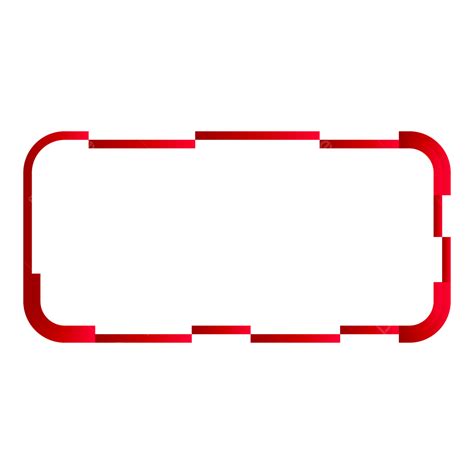 Red Rectangle Clipart PNG Images, Red Rectangle Stream Frame Or Border, Rectangle Png, Red ...