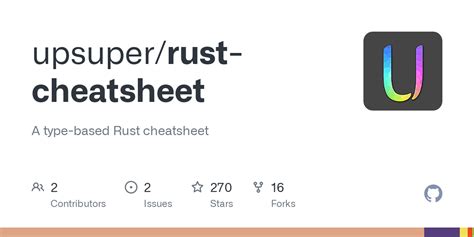 GitHub - upsuper/rust-cheatsheet: A type-based Rust cheatsheet