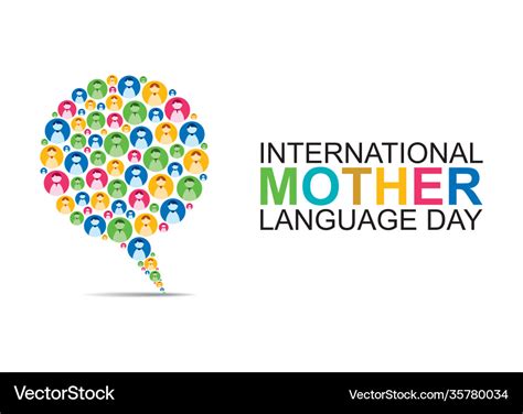 International mother language day Royalty Free Vector Image