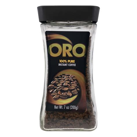 Oro 100% Pure Instant Coffee: Nutrition & Ingredients | GreenChoice