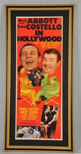 Lot Detail - FRAMED ABBOTT & COSTELLO HOLLYWOOD POSTER.