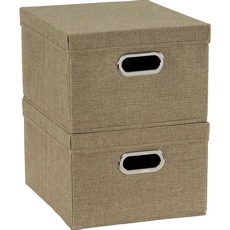 HOUSEHOLD ESSENTIALS Collapsible Linen Storage Boxes, 2pk, Carnation - Walmart.com