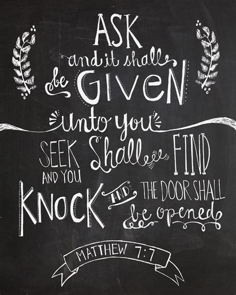 Verse of the Day - Matthew 7:7 KJV - Highland Park Baptist Church - Lenoir City, Tennessee