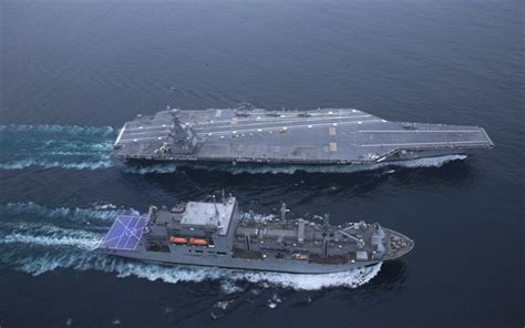 Download wallpapers aircraft carrier, USS Gerald R Ford, CVN-78 ...