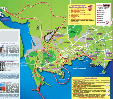 Tourist Map Of Panama City Panama