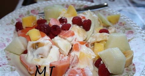 Ensalada de frutas con crema de leche - 93 recetas caseras- Cookpad