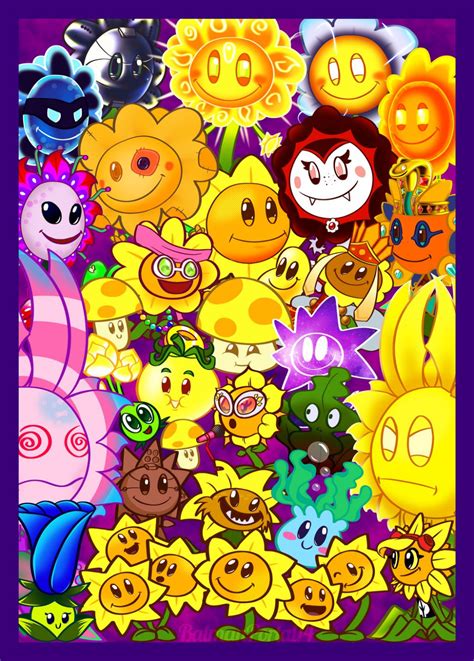 Sunflowers and Friends by BatmanPortal14 on DeviantArt | Plants vs zombies, Plant zombie, Zombie