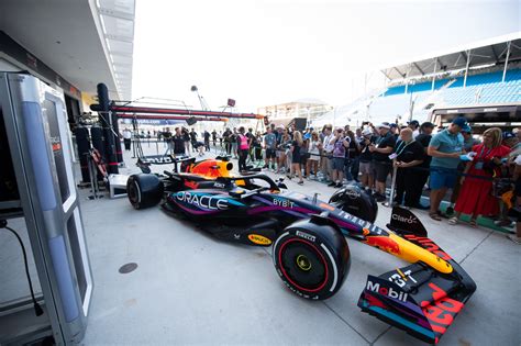 Red Bull unveil RB19 with custom livery in F1 Miami Grand Prix paddock ...