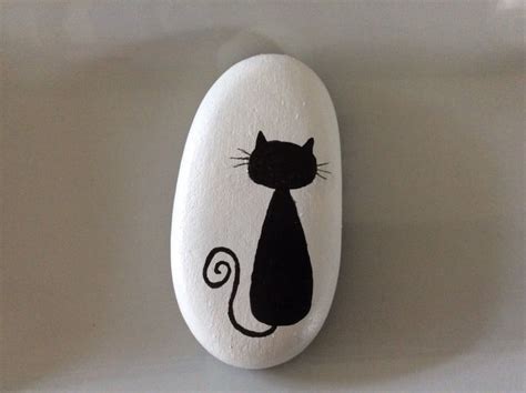 50 Best Painted Cat Rocks - Ideas and Images