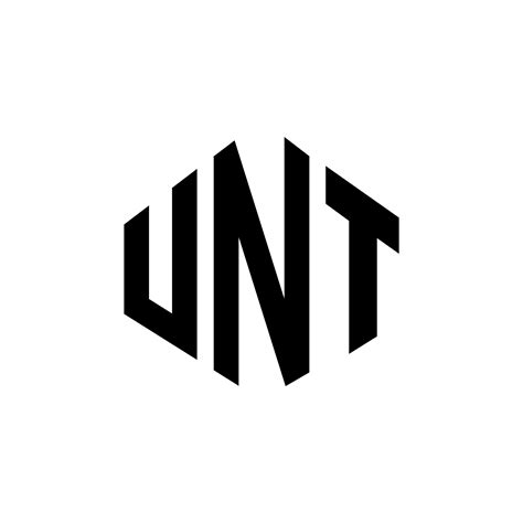 UNT letter logo design with polygon shape. UNT polygon and cube shape logo design. UNT hexagon ...