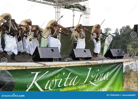 Intore Dancers At The Kwita Izina Ceremony Editorial Image ...