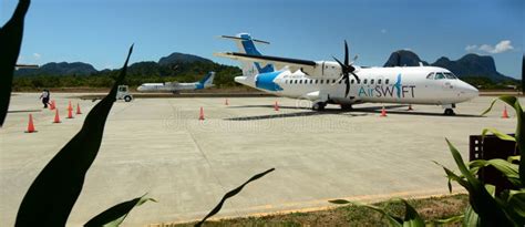 Air Swift Plane in El Nido Airport. Palawan. Philippines Editorial Stock Image - Image of asia ...