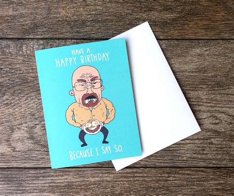 Breaking Bad Walter White Birthday Card