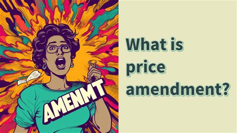 What is price amendment? - YouTube