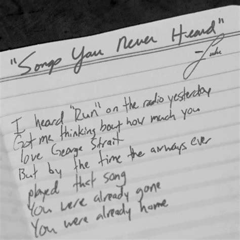 Luke Bryan – Songs You Never Heard Lyrics | Genius Lyrics