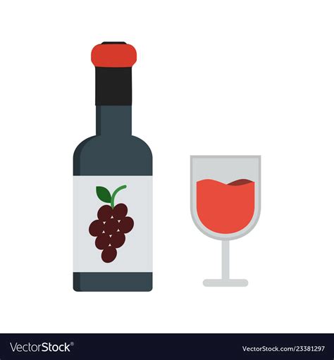 Wine icon Royalty Free Vector Image - VectorStock