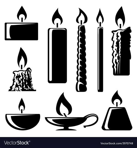 Candle Flame Silhouette