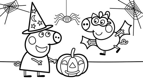 Peppa Pig's Best Halloween Party 🎃 Official Coloring Book - YouTube