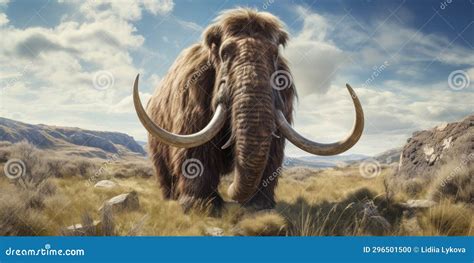 Majestic Mammoth in Natural Habitat. AI Generative Stock Photo - Image ...