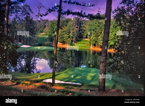 Augusta National golf club - the par three course Stock Photo - Alamy