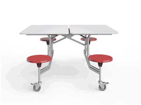 Cafe-Dining Hall Tables Foldable Four Seaters – Style Office Furniture