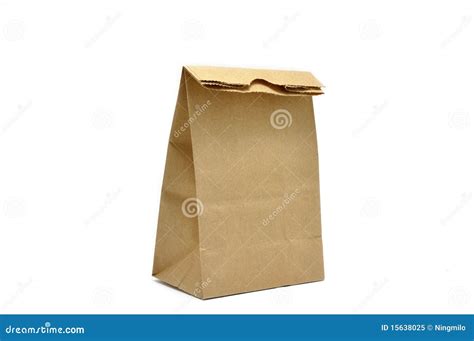 Brown Bag stock image. Image of objects, recycle, isolated - 15638025