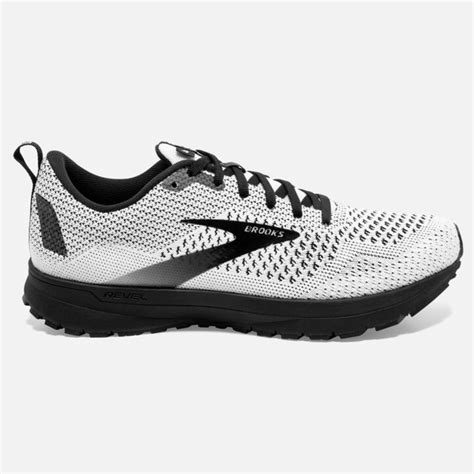 Brooks Women's Revel 4 White & Black | Laurie's Shoes