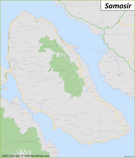 Samosir Island Map | Indonesia | Detailed Maps of Samosir Island and Lake Toba