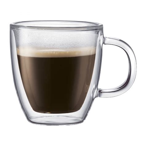 Bistro - Set/2 Double Wall Espresso Mugs, 8.5cm, 150ml | William Ashley