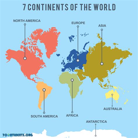How Many Continents Are There Map - Free Printable Templates