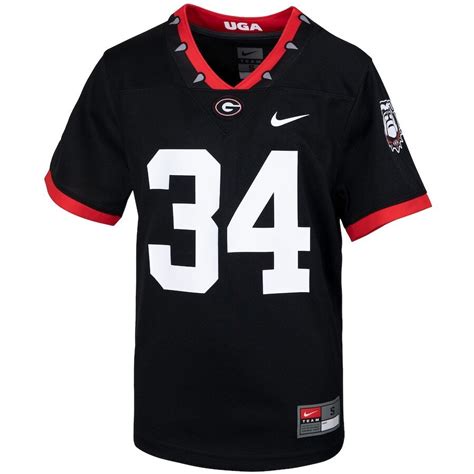 #34 Georgia Bulldogs Nike Youth Mascot 100th Anniversary Untouchable ...